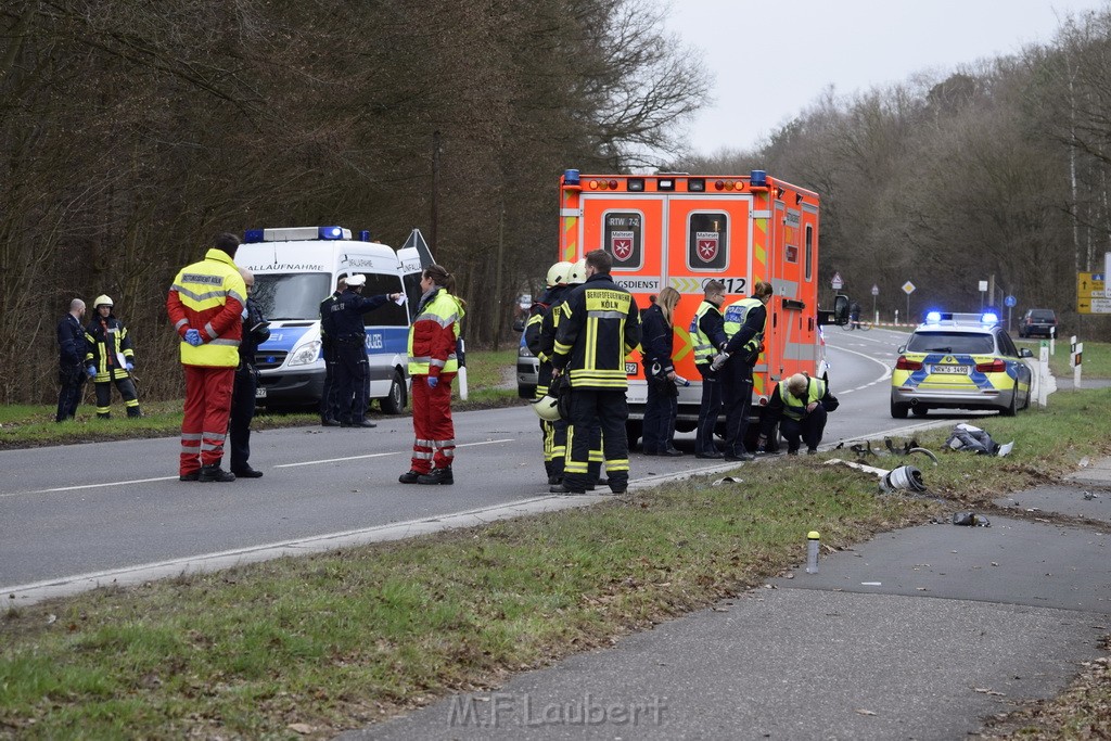 Schwerer VU Krad Pkw Koeln Porz Eil Grengeler Mauspfad P070.JPG - Miklos Laubert